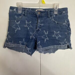 Denim Star-Patterned Women's Shorts